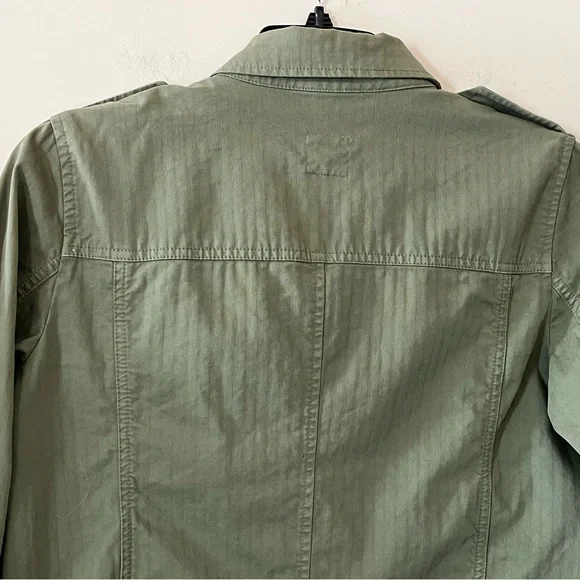 GAP Olive Green Cotton Women's Long Sleeve Jacket Size Medium - Picture 2 of 16